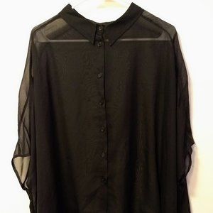 Killstar Starchild Batwing Blouse Black Medium